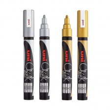 Μαρκαδόρος Κιμωλίας Uni Chalk Marker Gold_CM222089